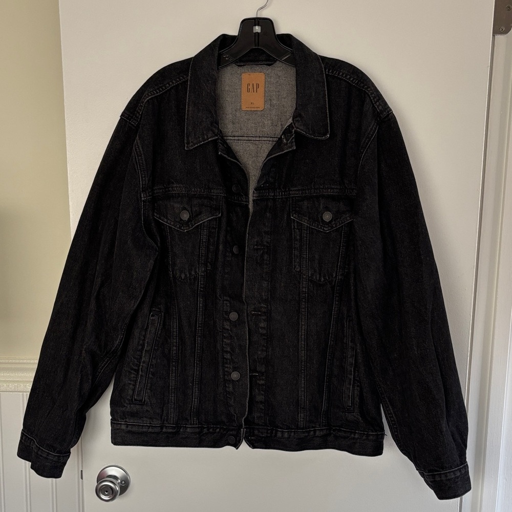 GAP Men's Charcoal Denim Jacket XL Worn Once!